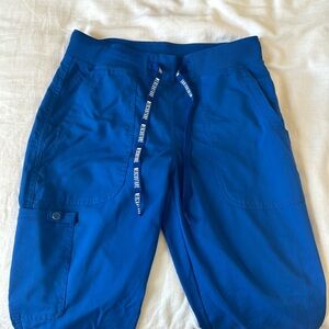 Medcouture scrub pants, royal blue, size small